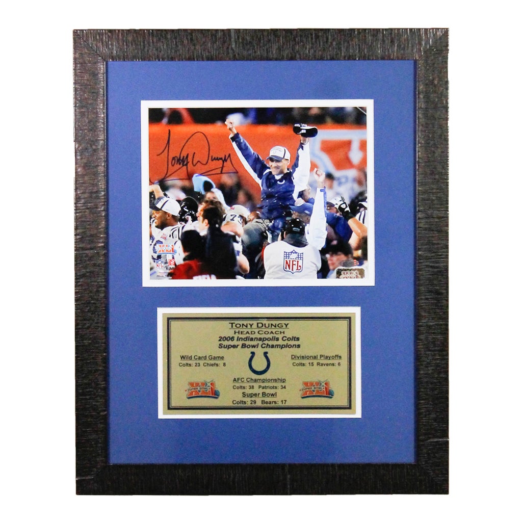 : Tony Dungy Indianapolis Colts Signed Autograph Super