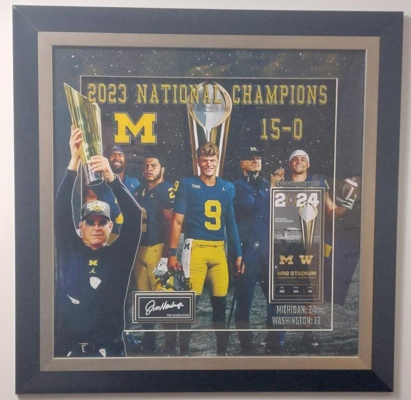 121 Michigan Wolverines 2023 National Champions 3D Display | Collector ...